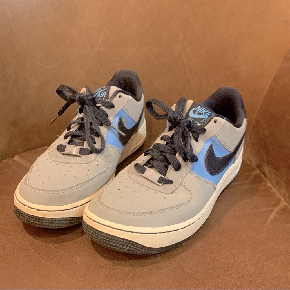 Nike Blue and Gray Air Force 1s